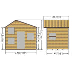 Shire Loft 8x6 two-storey wooden playhouse – view 5