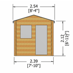 Shire Norwood log cabin – render view 1