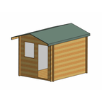 Shire Norwood log cabin – render view 3