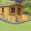 Shire Norwood log cabin – exterior