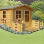 Shire Norwood log cabin – exterior