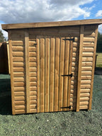 LOJ pent shed in Heritage 19mm log lap