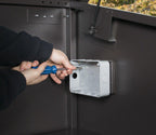 Asgard Access E Plus pre-drilled mounting plate for an electrical socket