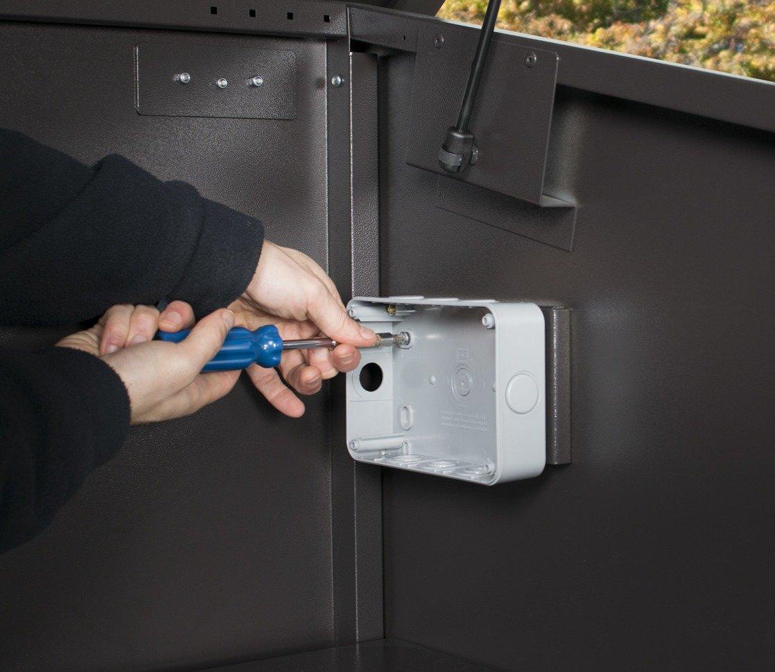 Asgard Access E Plus pre-drilled mounting plate for an electrical socket