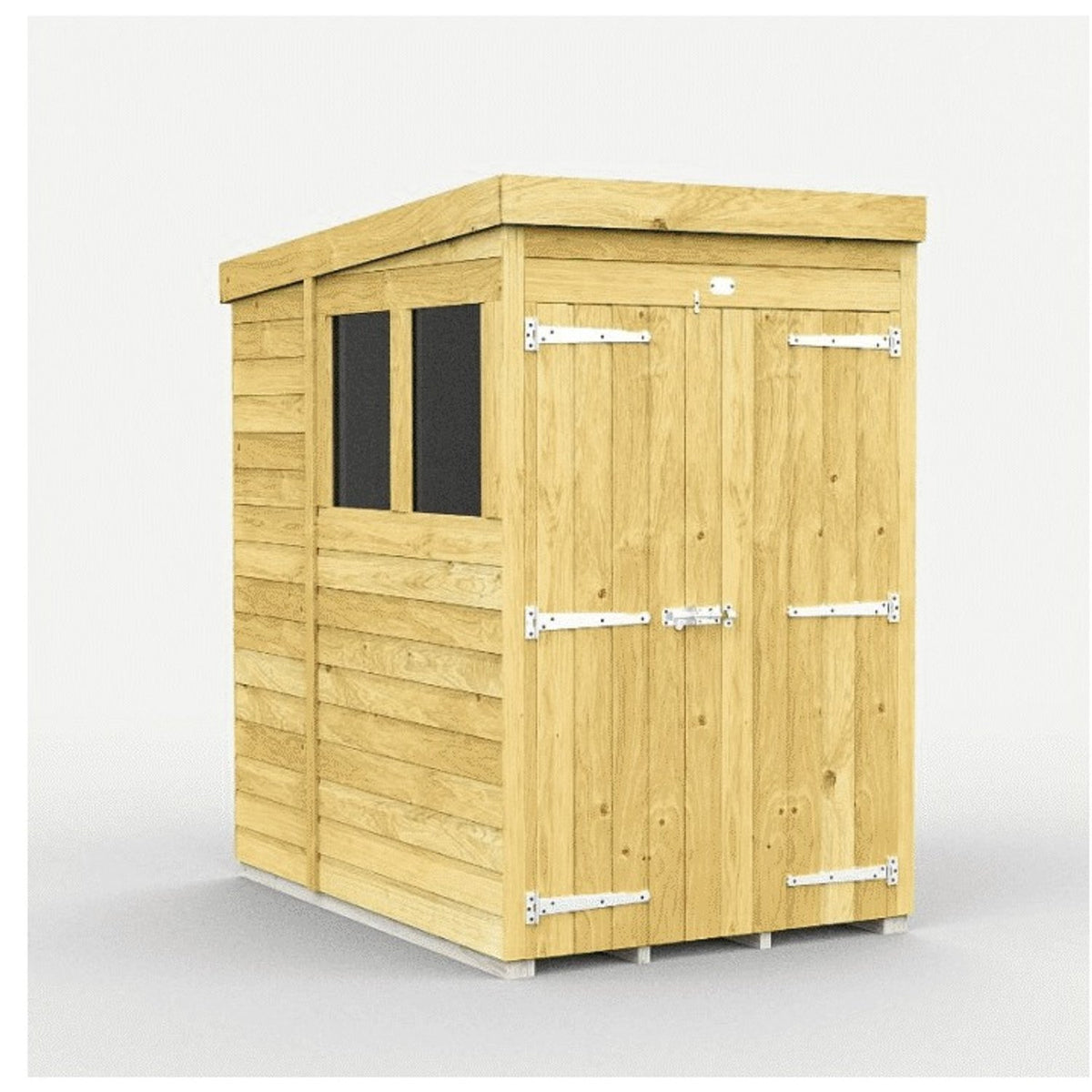 DIY Sheds – Pent Shed – Single Door – view 160