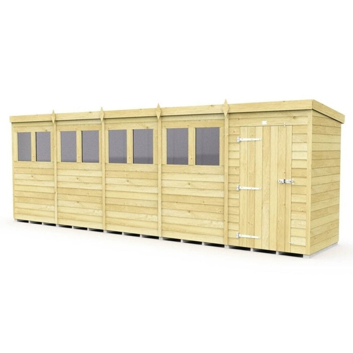 DIY Sheds – Pent Shed – Double Door – view 146