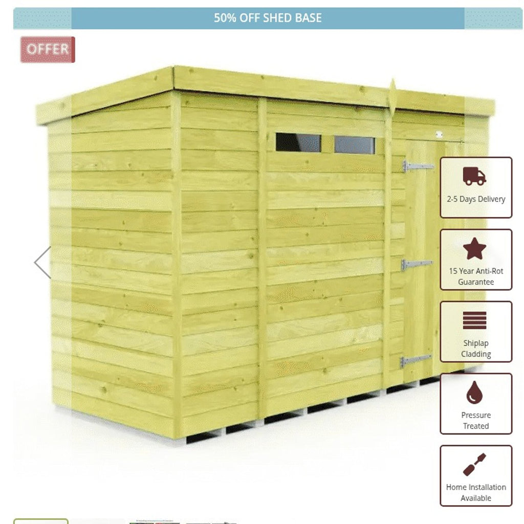 DIY Sheds – Security Pent Shed