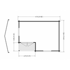 Shire Ringwood log cabin – floor plan