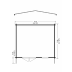 Shire Tunstall log cabin – floor plan
