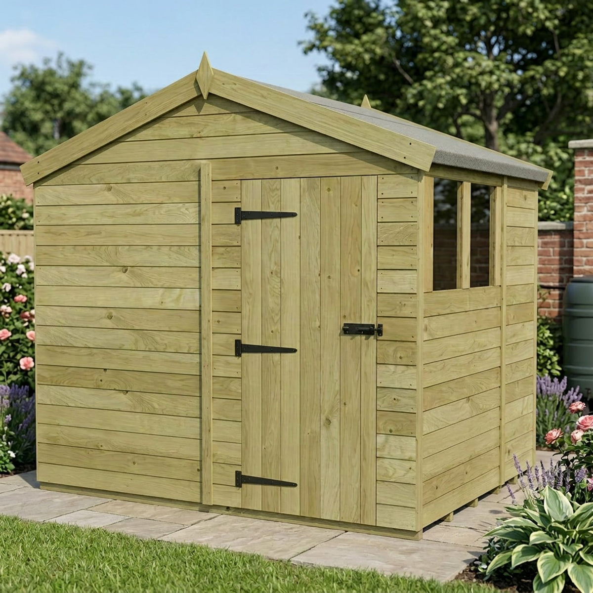 DIY Sheds – Apex Shed – Single Door – view 196
