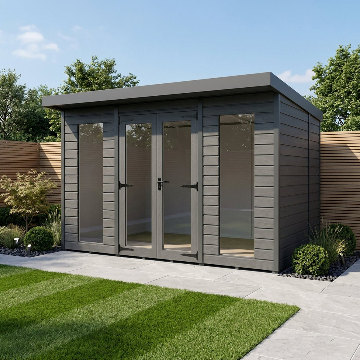 DIY Sheds – Composite Pent Full Height Summer House