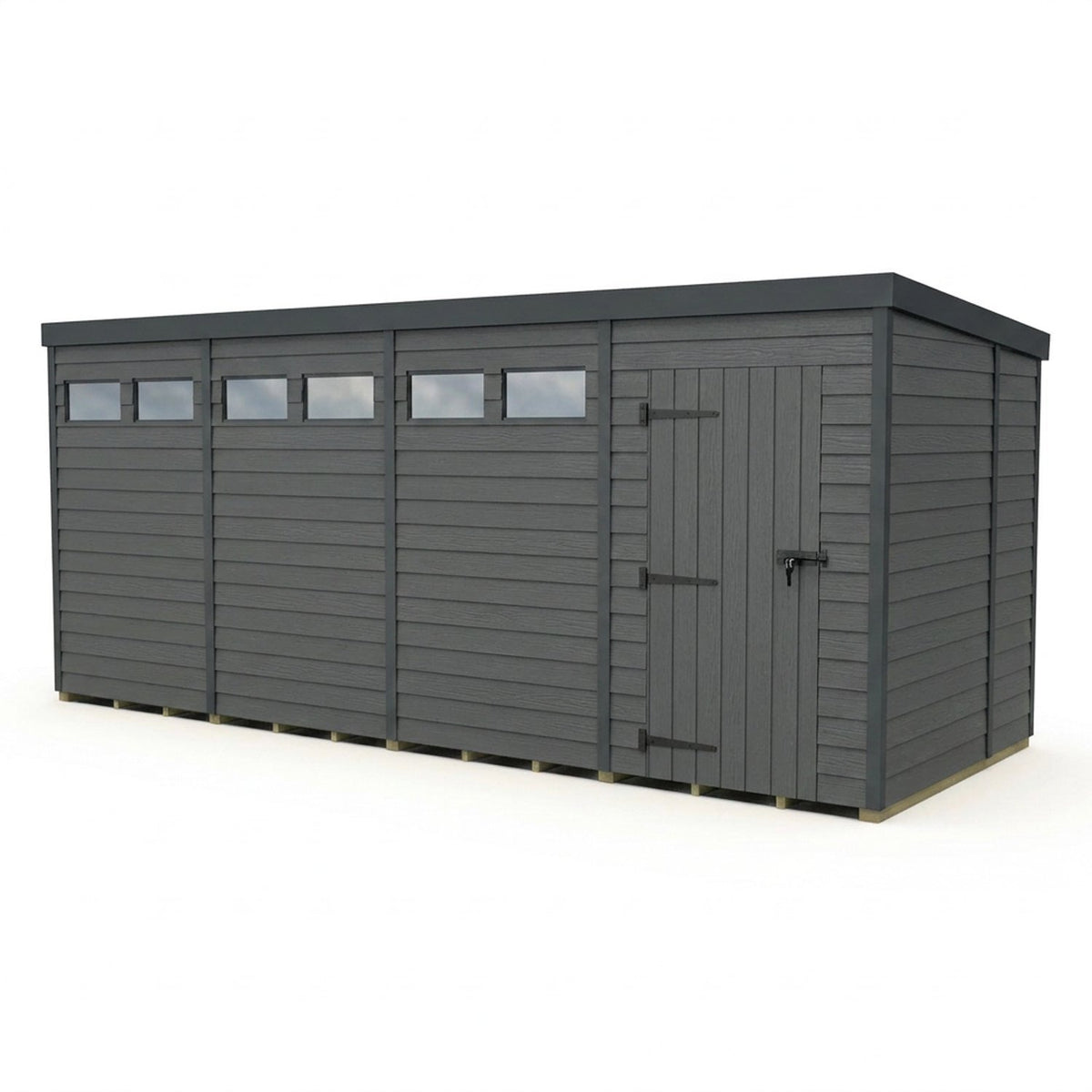 DIY Sheds – Composite Pent Security Shed – view 46