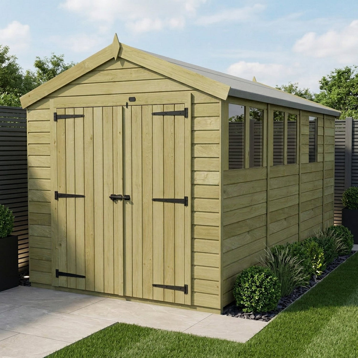 DIY Sheds – Apex Shed – Double Door – view 128