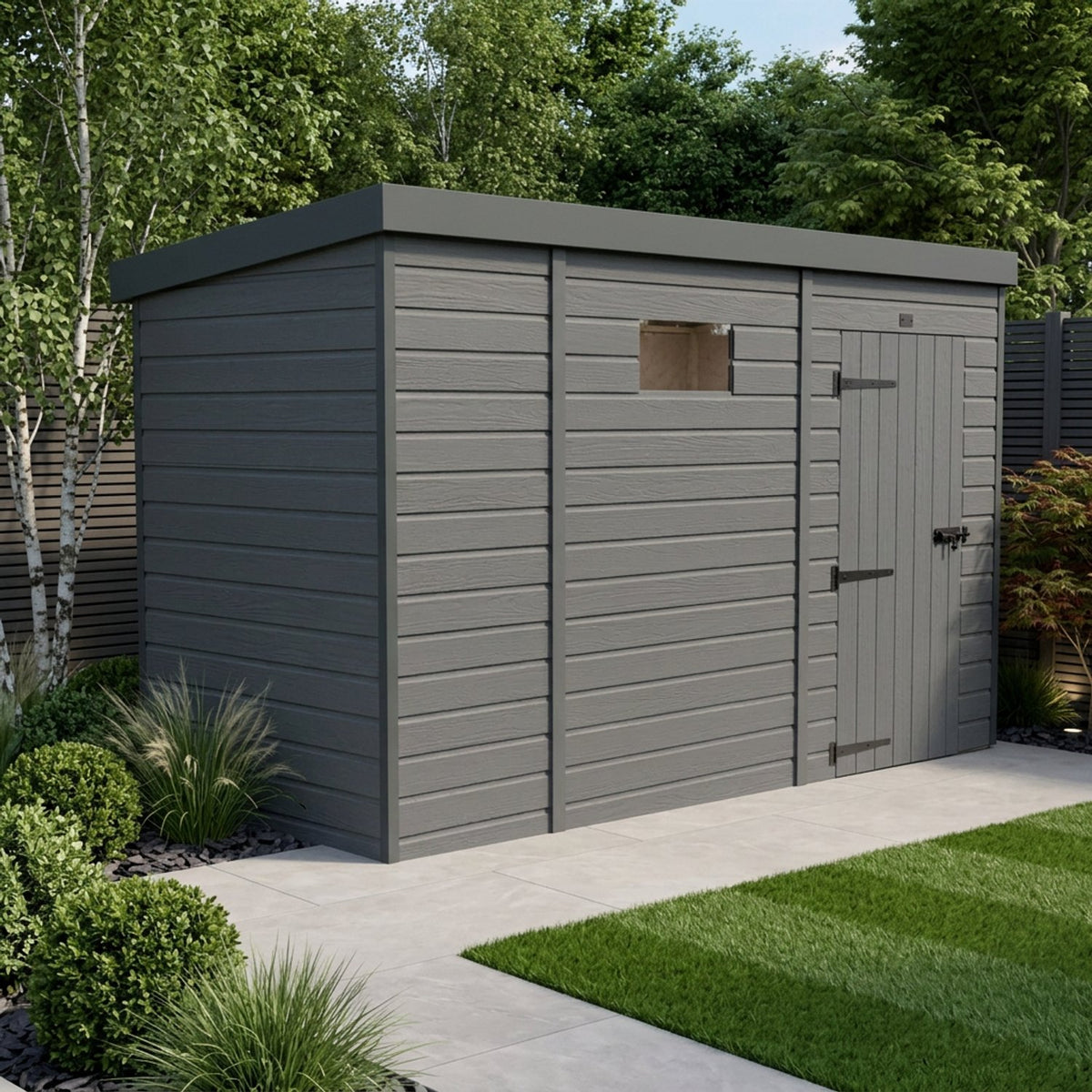 DIY Sheds – Composite Pent Security Shed – view 114