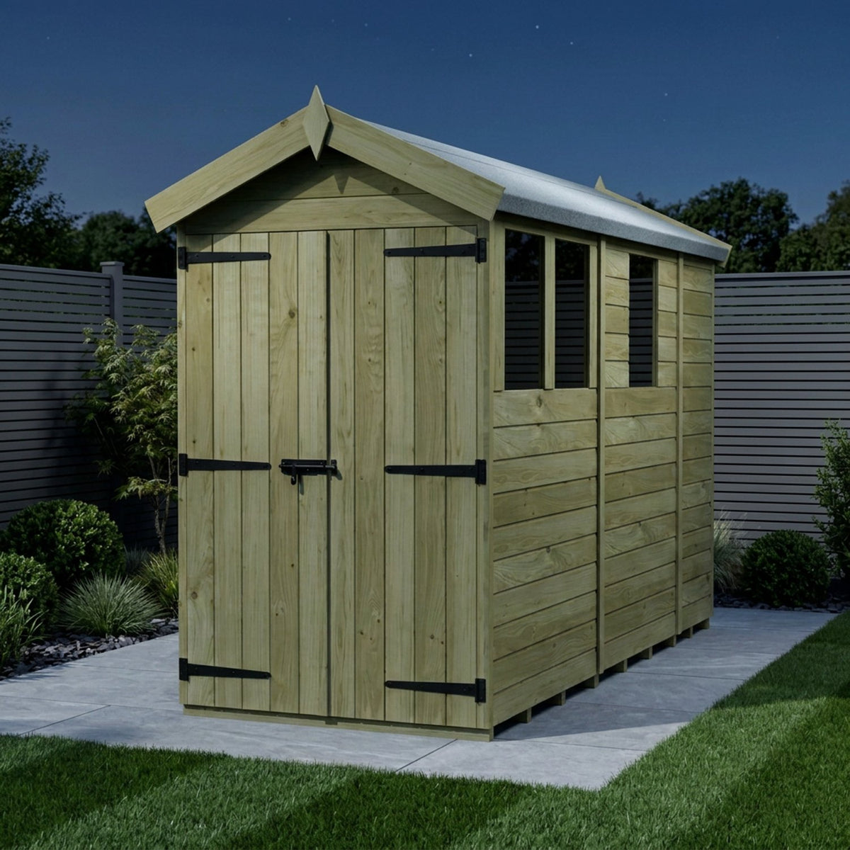 DIY Sheds – Apex Shed – Double Door – view 158