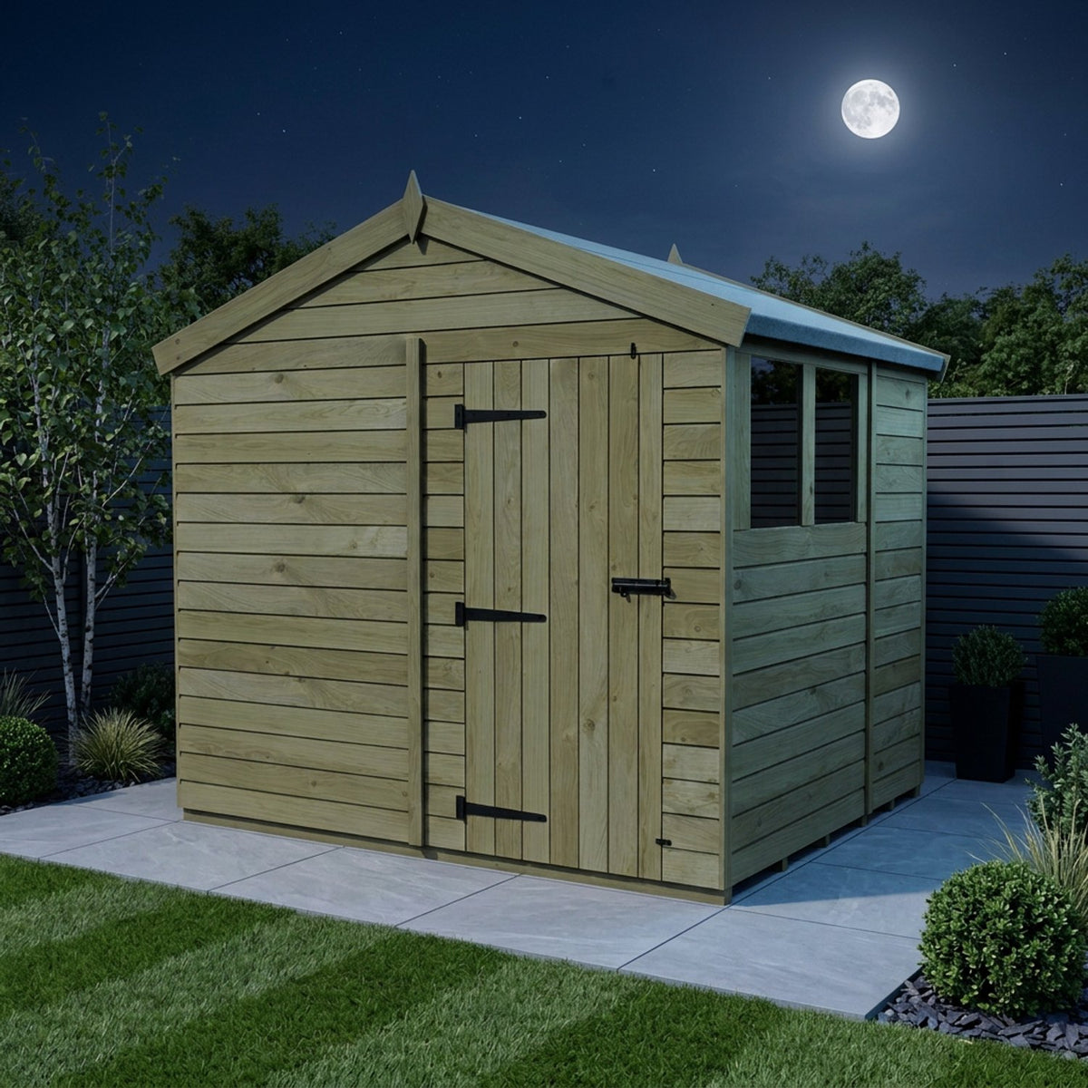 DIY Sheds – Apex Shed – Single Door – view 166