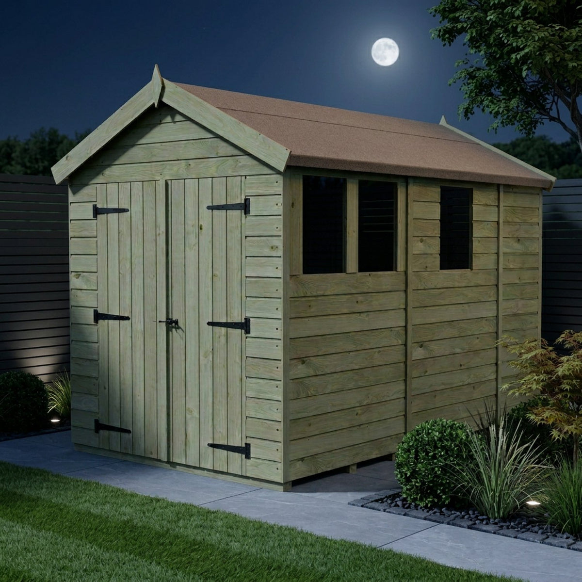 DIY Sheds – Apex Shed – Double Door – view 170