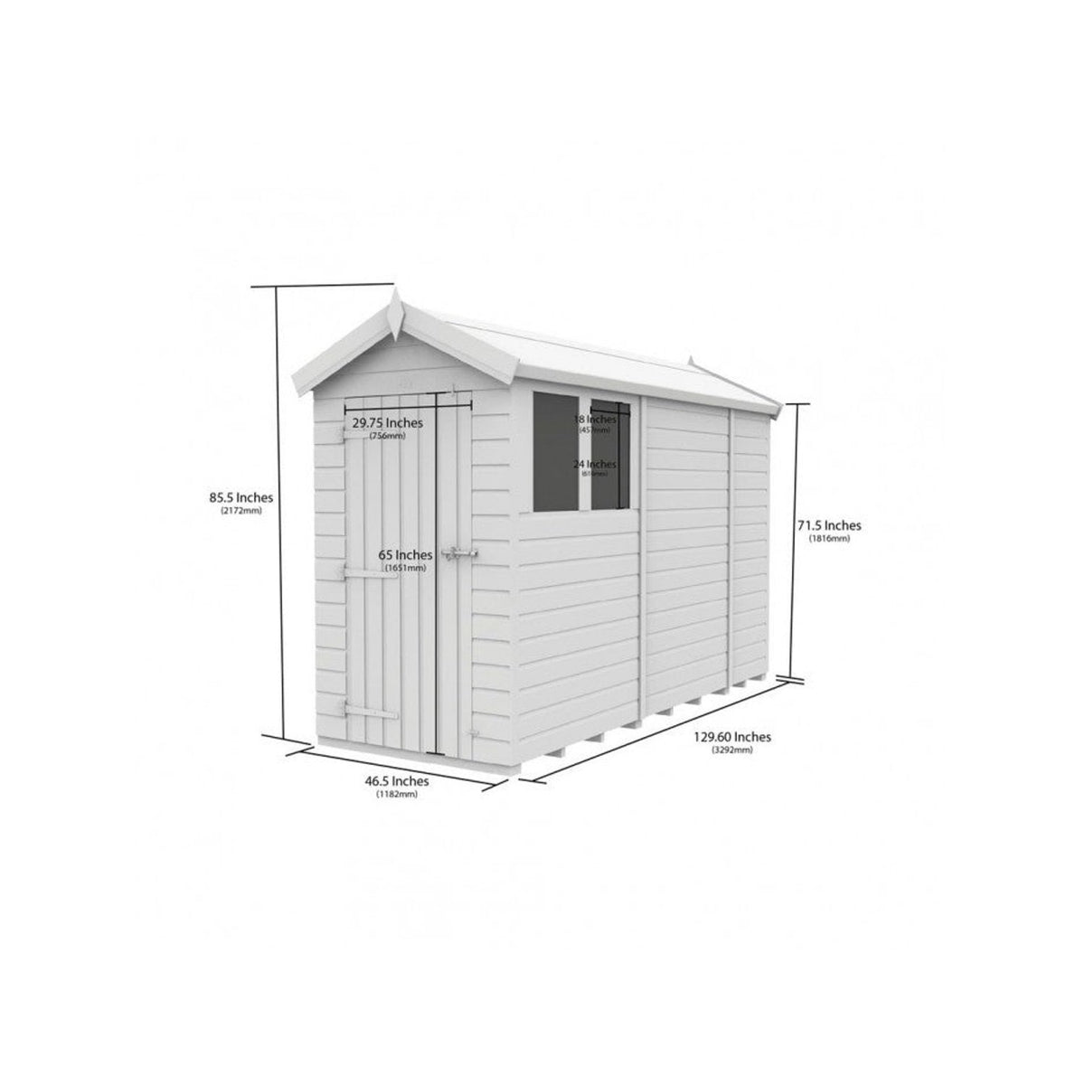 DIY Sheds – Composite Apex Shed – view 37