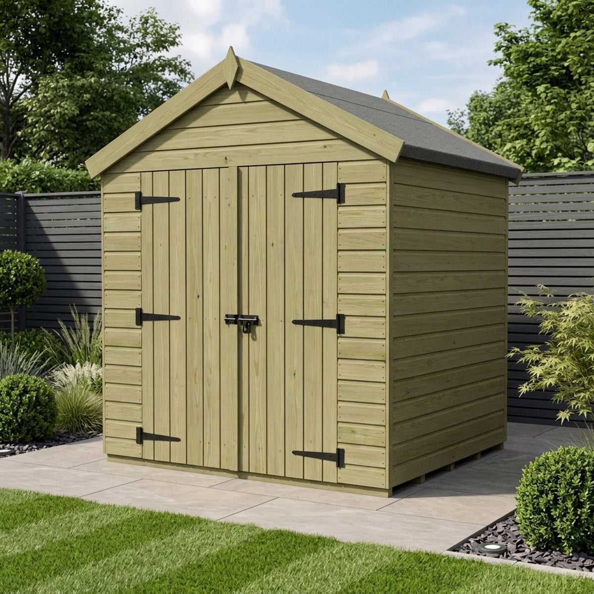 DIY Sheds – Apex Shed – Double Door – view 165
