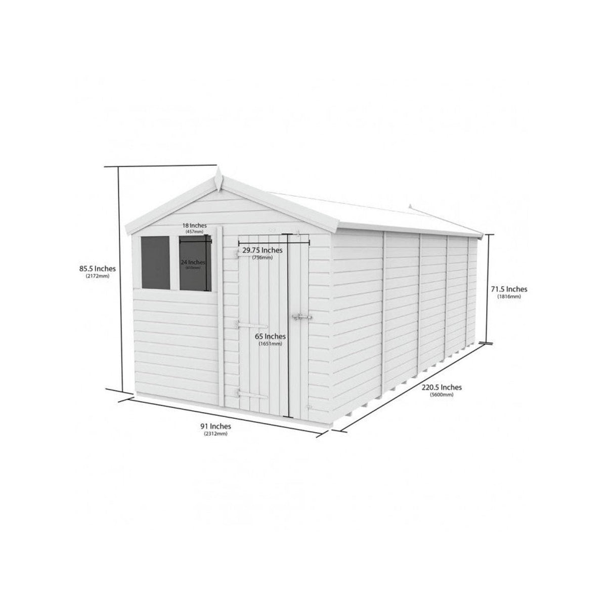 DIY Sheds – Composite Apex Shed – view 189
