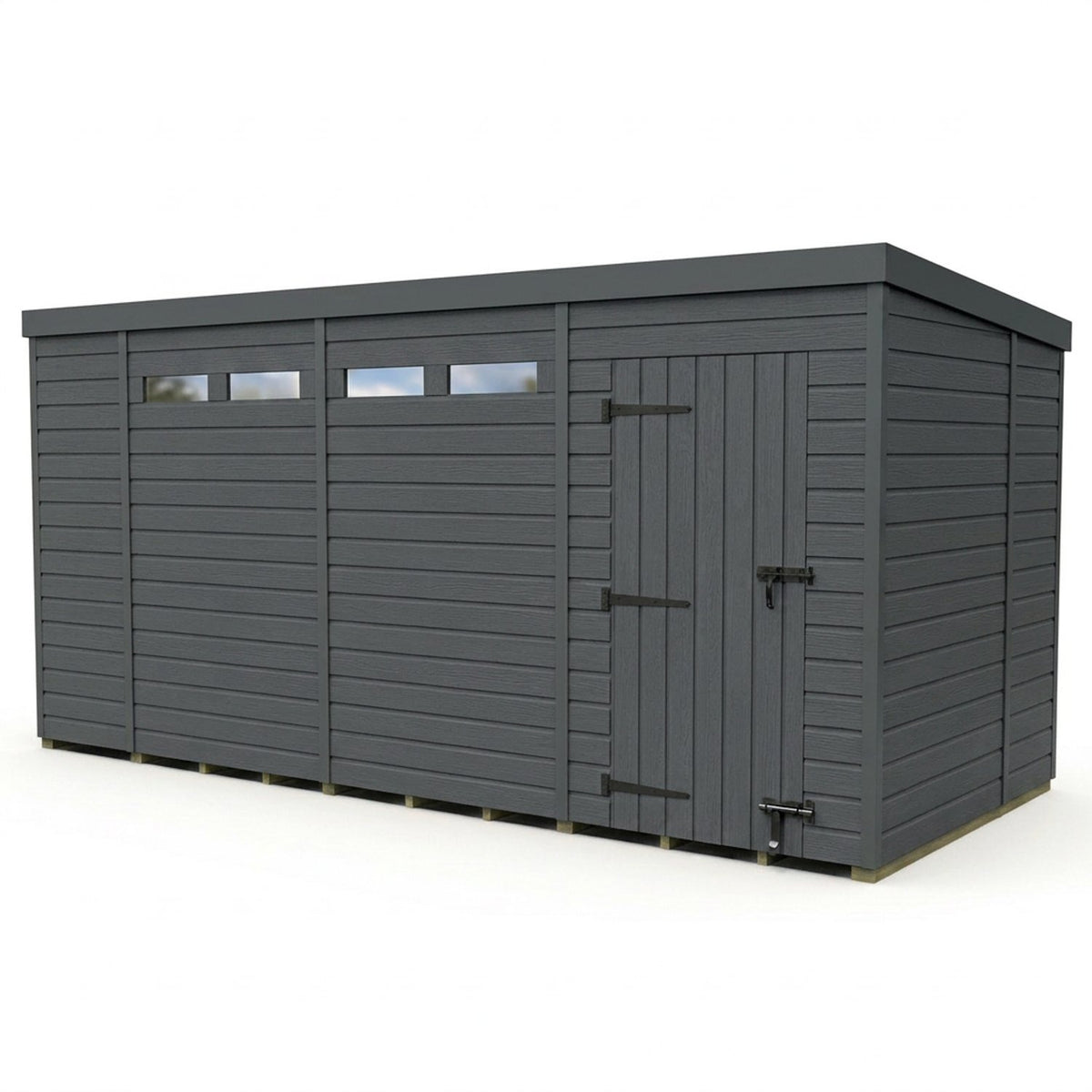 DIY Sheds – Composite Pent Security Shed – view 42