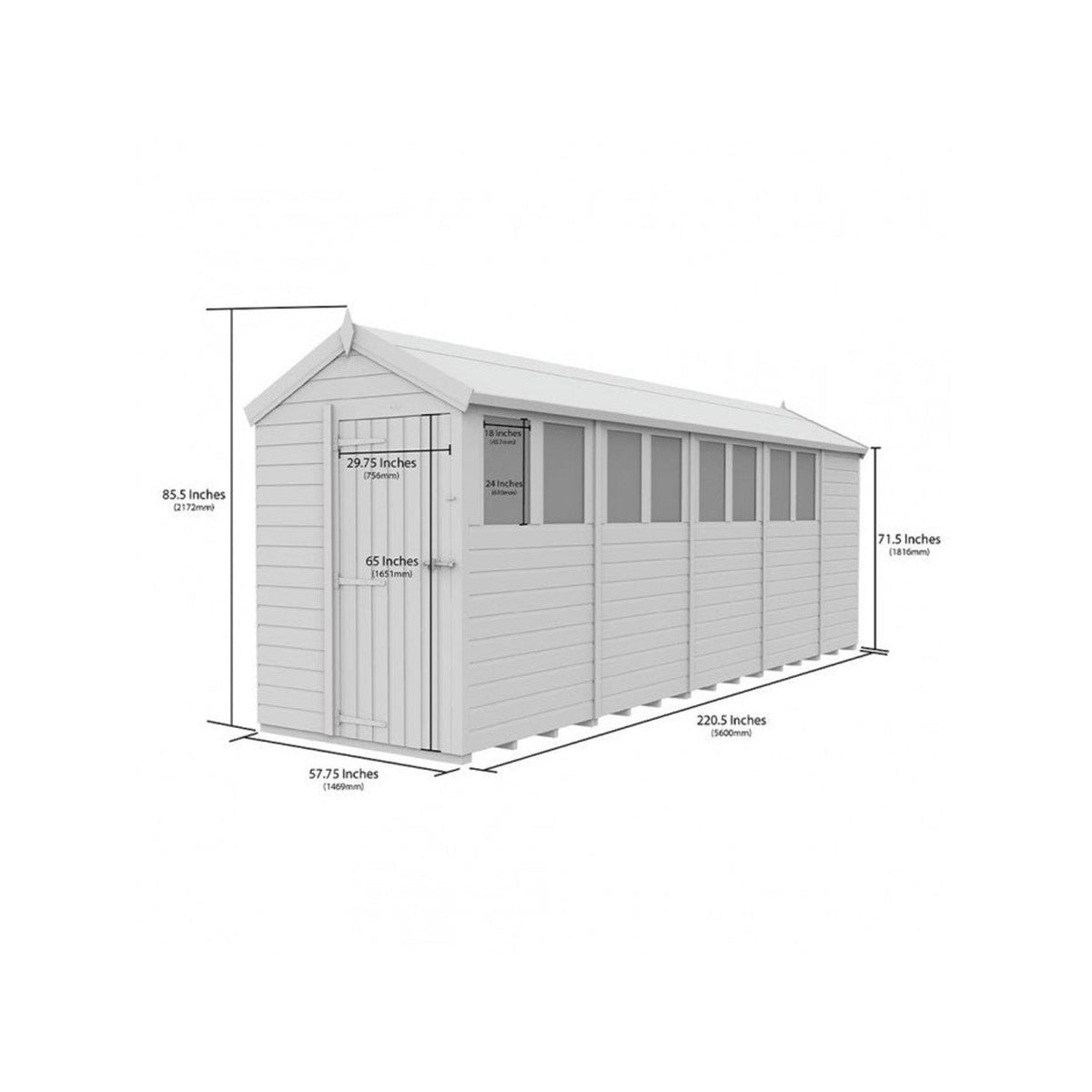 DIY Sheds – Composite Apex Shed – view 87