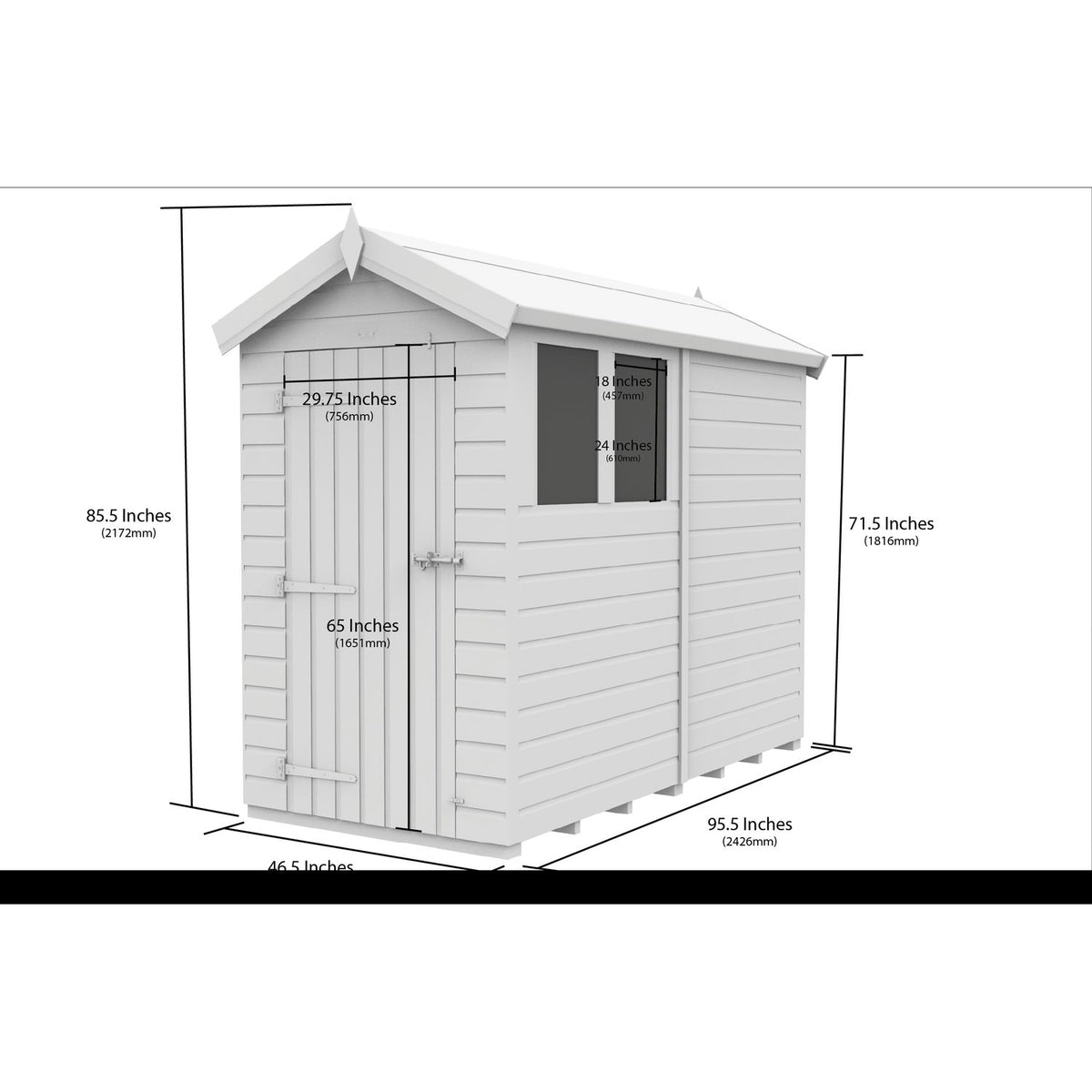 DIY Sheds – Composite Apex Shed – view 66