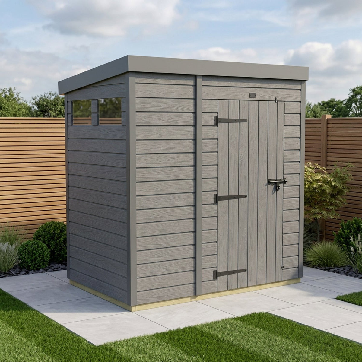 DIY Sheds – Composite Pent Security Shed – view 86