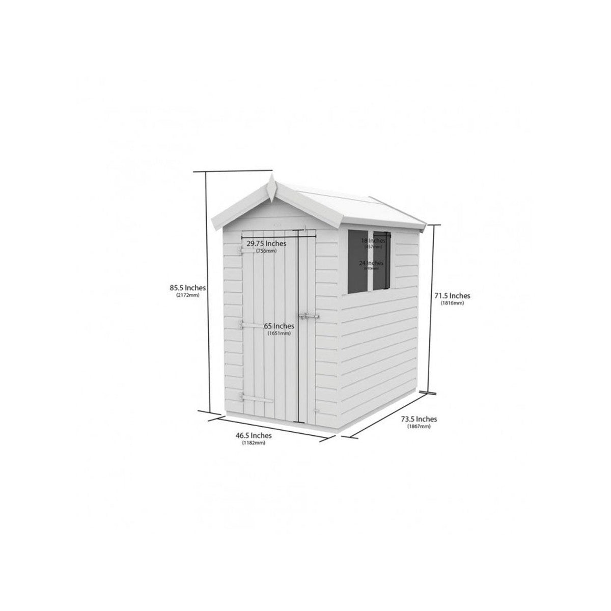 DIY Sheds – Composite Apex Shed – view 61