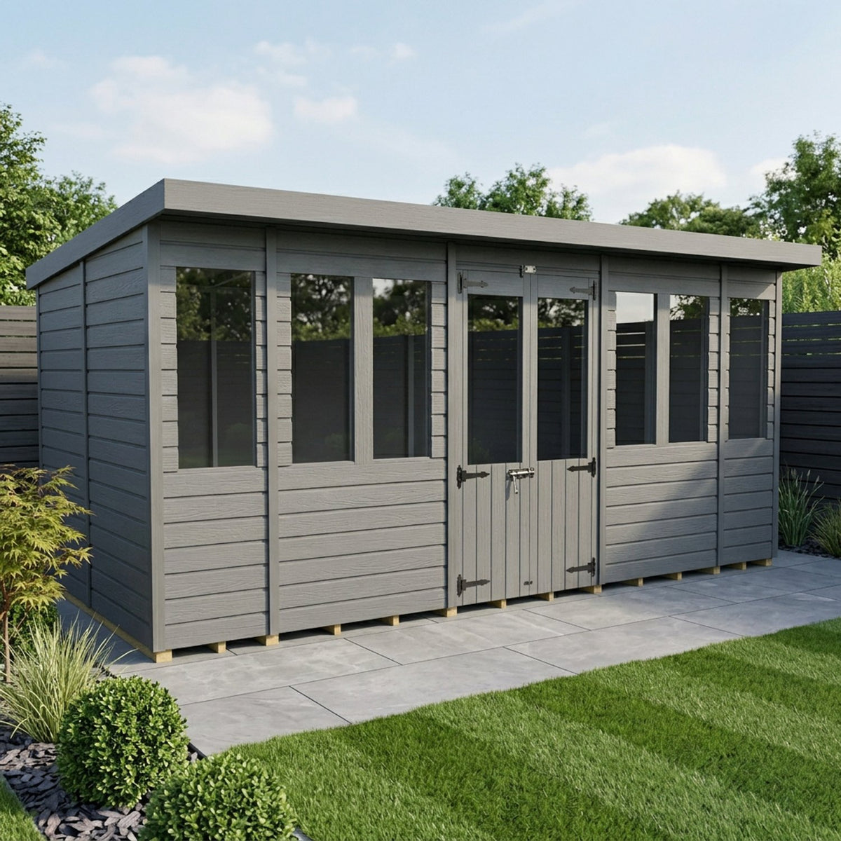 DIY Sheds – Composite Pent Summer House – view 25