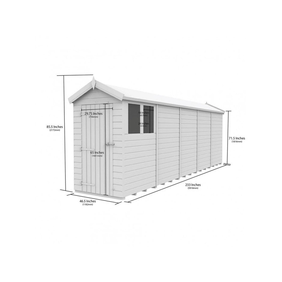 DIY Sheds – Composite Apex Shed – view 55