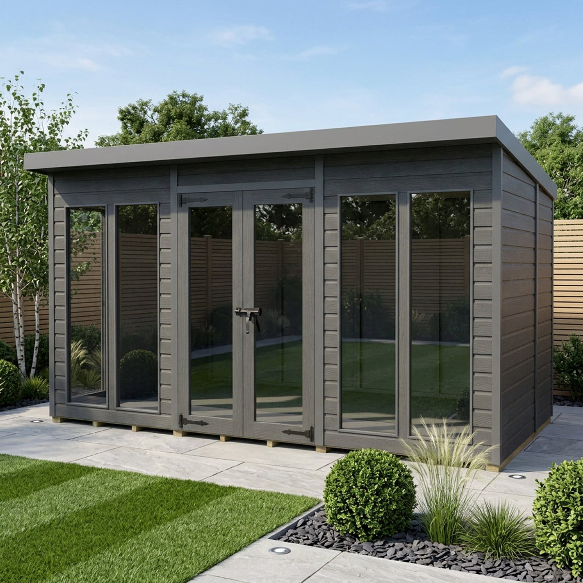DIY Sheds – Composite Pent Full Height Summer House – view 21