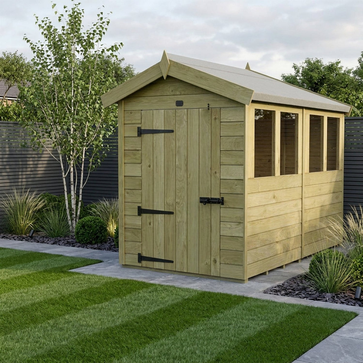 DIY Sheds – Apex Shed – Single Door – view 200
