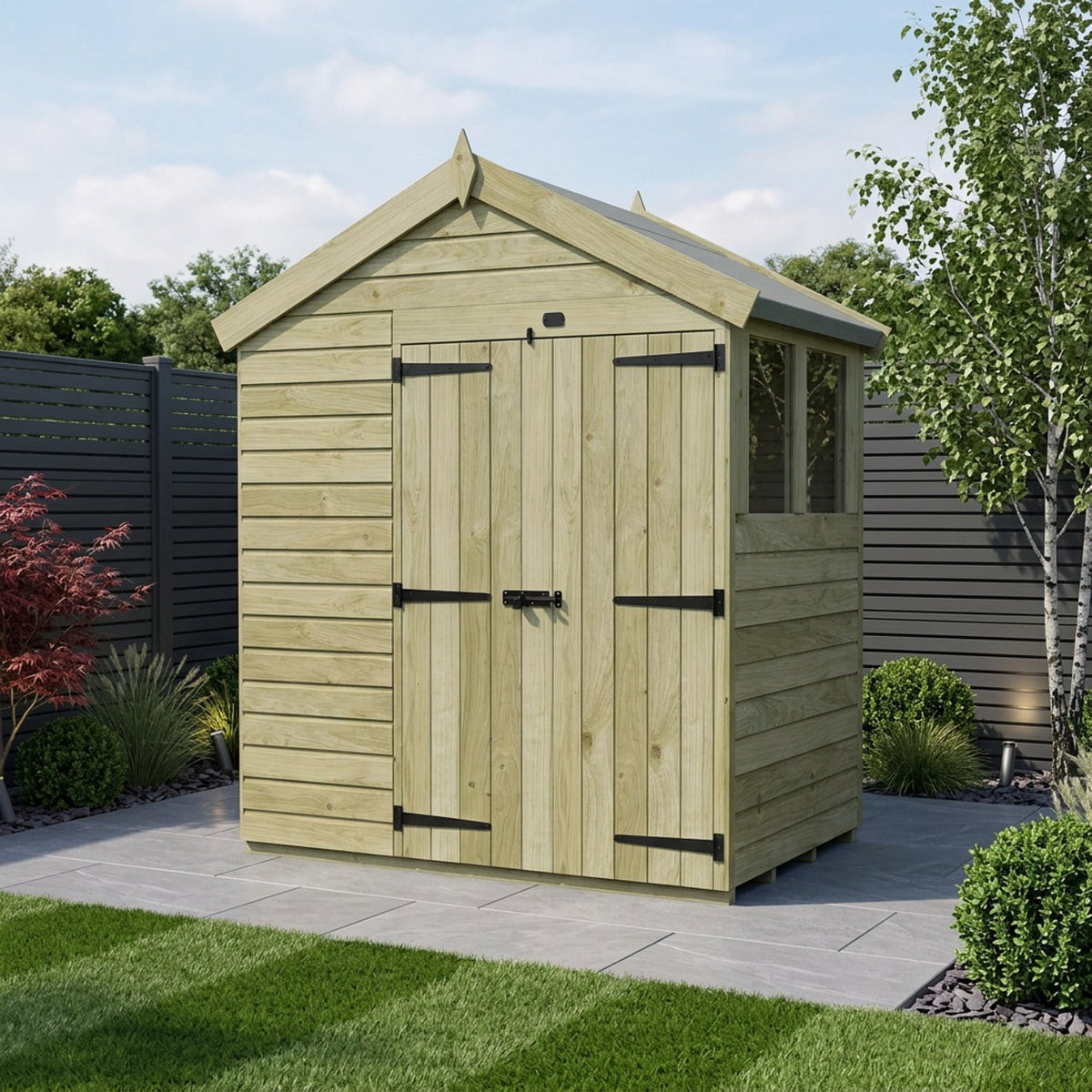 DIY Sheds – Apex Shed – Double Door – view 110