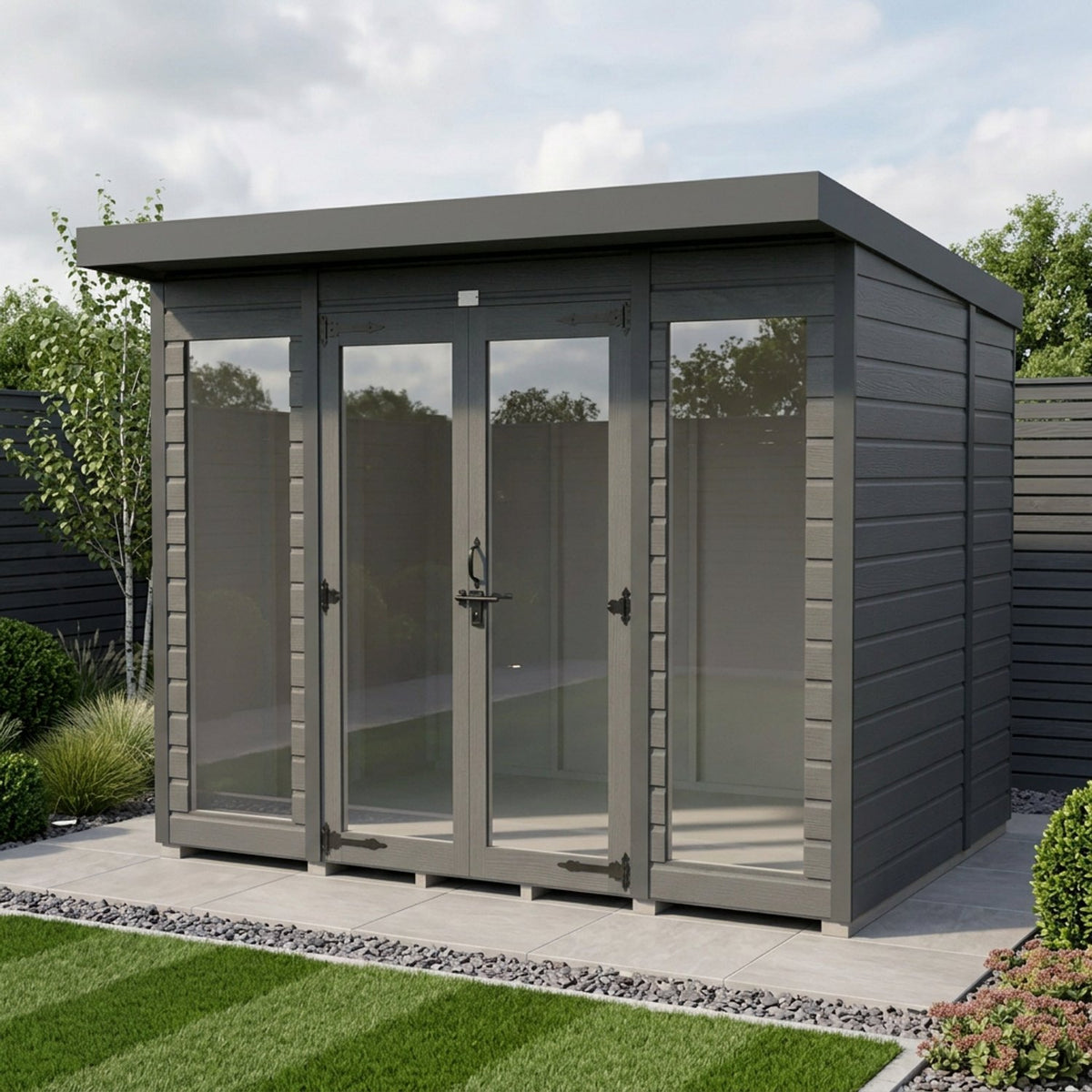 DIY Sheds – Composite Pent Full Height Summer House – view 90