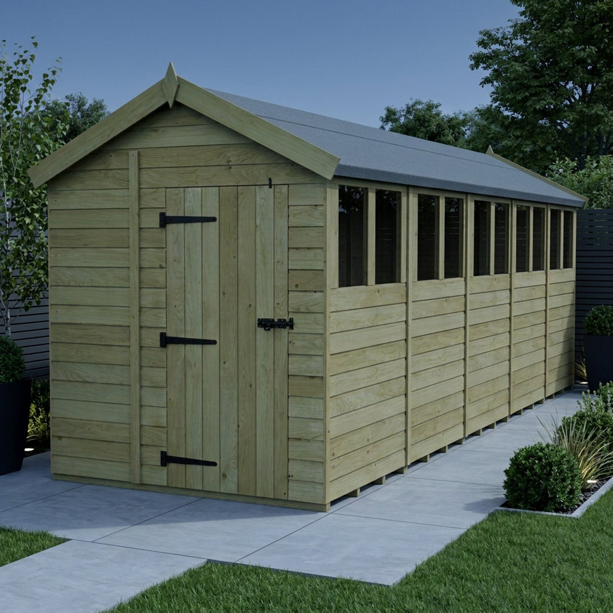 DIY Sheds – Apex Shed – Single Door – view 156