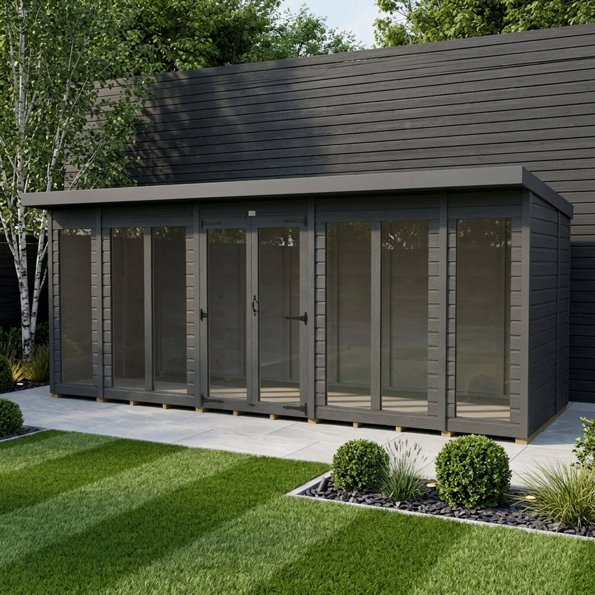 DIY Sheds – Composite Pent Full Height Summer House – view 56