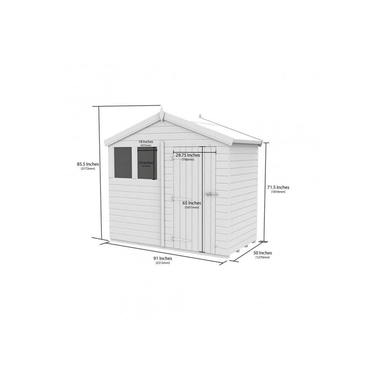 DIY Sheds – Composite Apex Shed – view 193