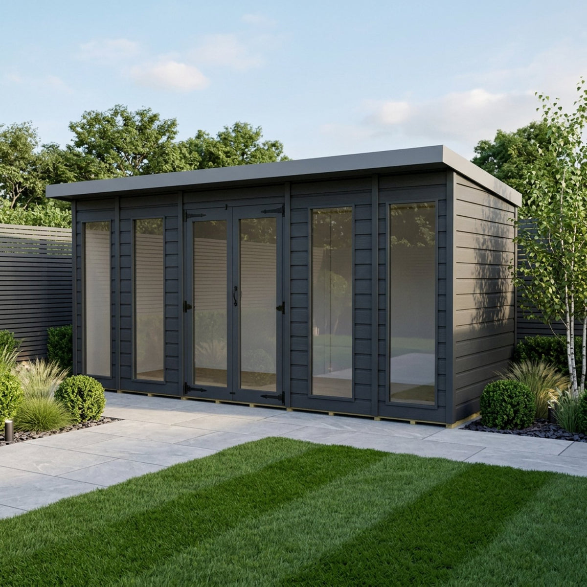DIY Sheds – Composite Pent Full Height Summer House – view 23
