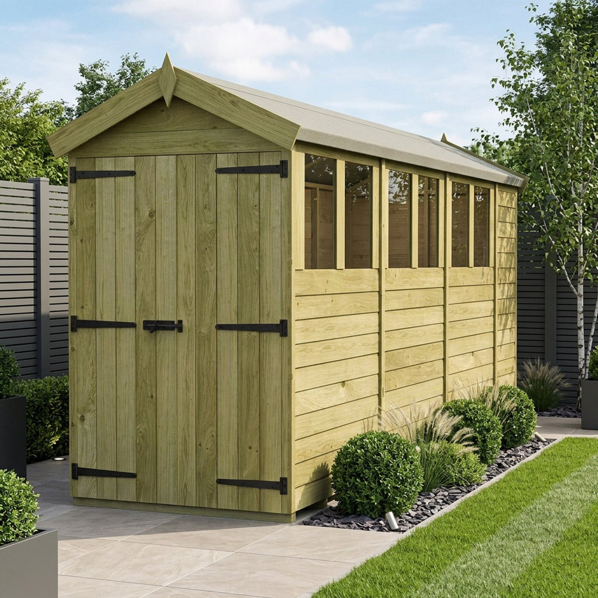 DIY Sheds – Apex Shed – Double Door – view 28