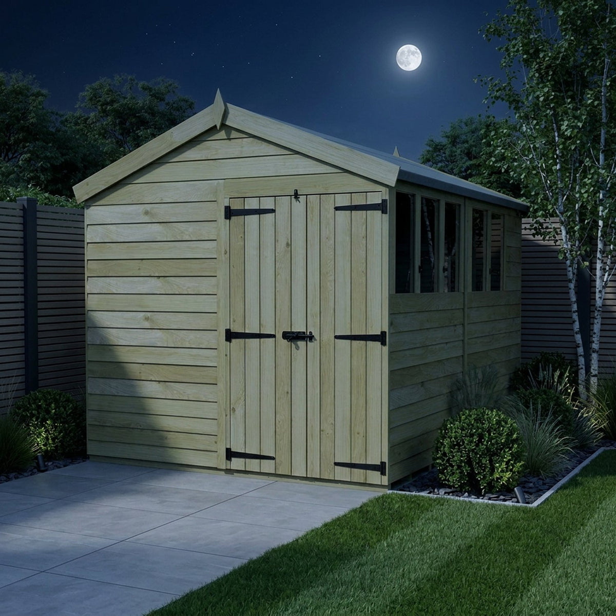 DIY Sheds – Apex Shed – Double Door – view 124