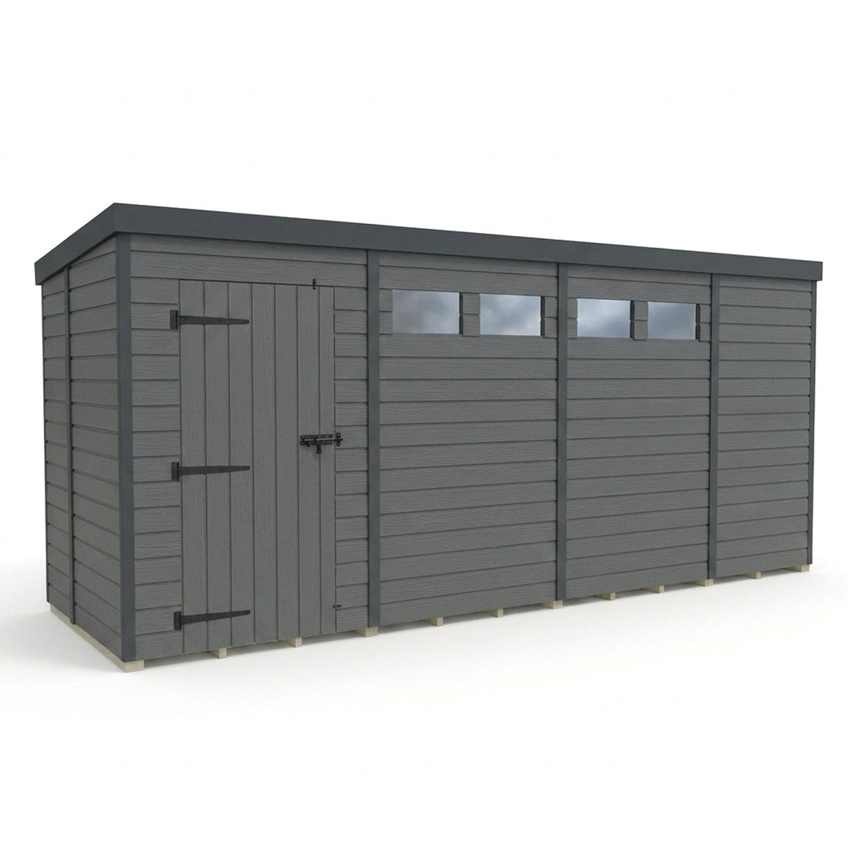 DIY Sheds – Composite Pent Security Shed – view 38