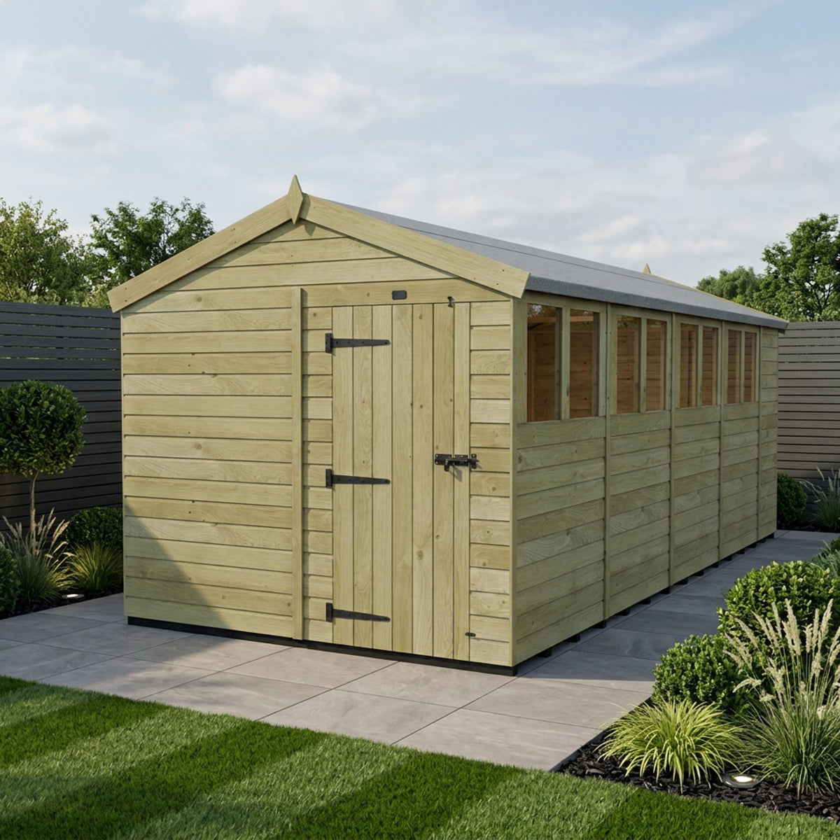 DIY Sheds – Apex Shed – Single Door – view 186