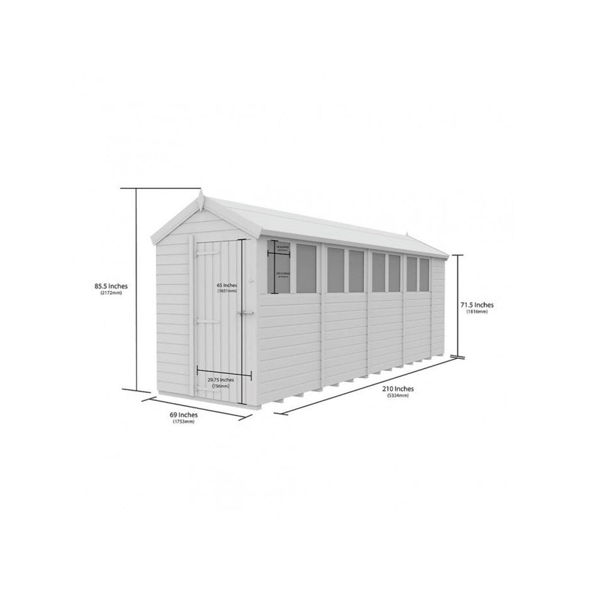 DIY Sheds – Composite Apex Shed – view 85