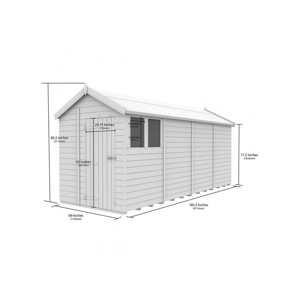 DIY Sheds – Composite Apex Shed – view 116