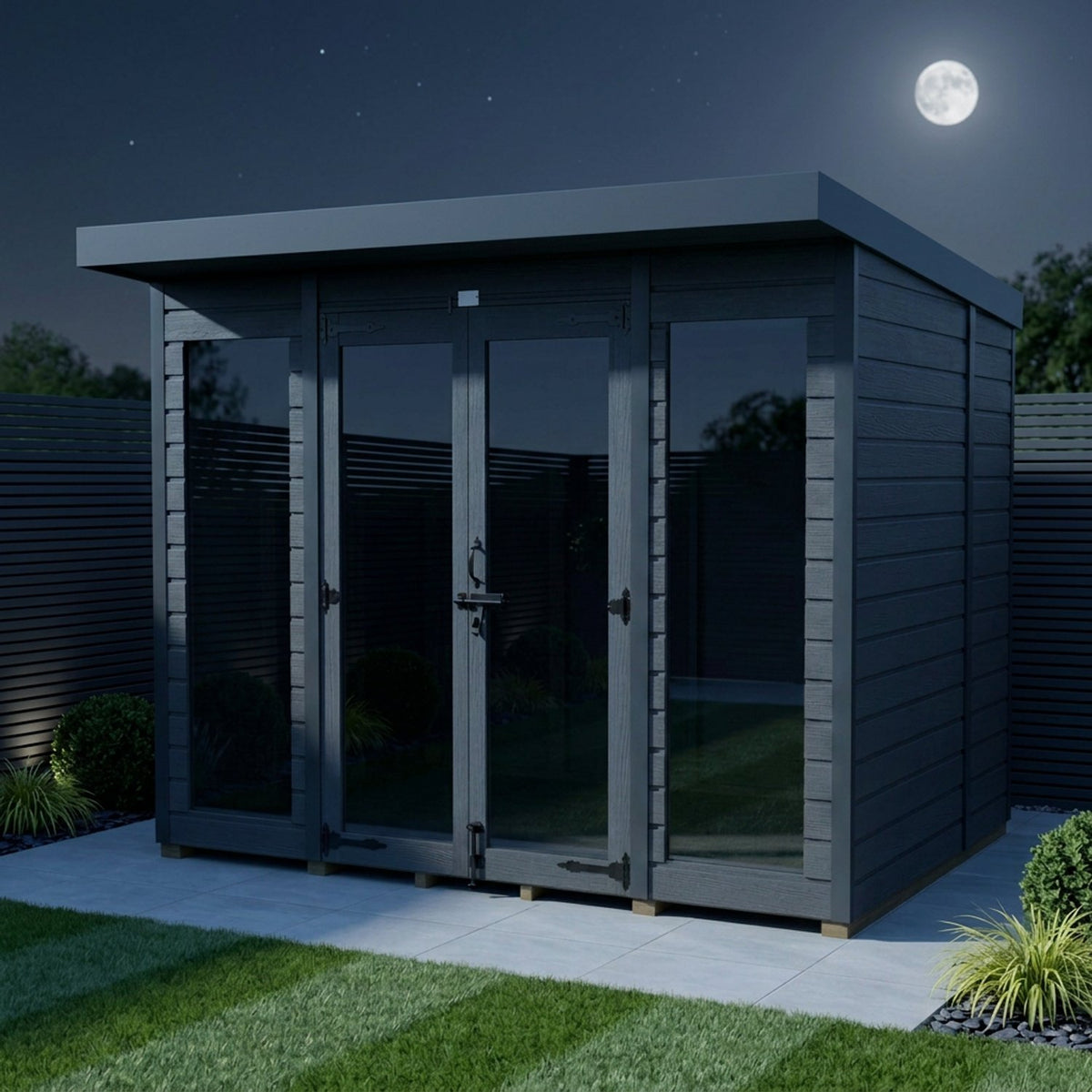 DIY Sheds – Composite Pent Full Height Summer House – view 104