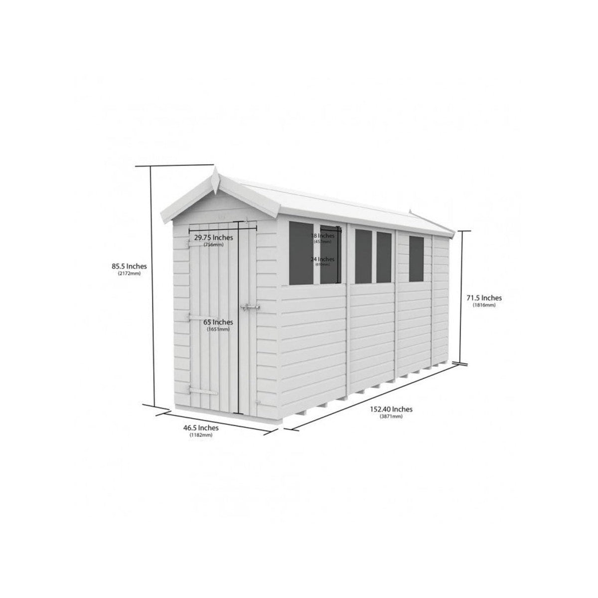 DIY Sheds – Composite Apex Shed – view 41