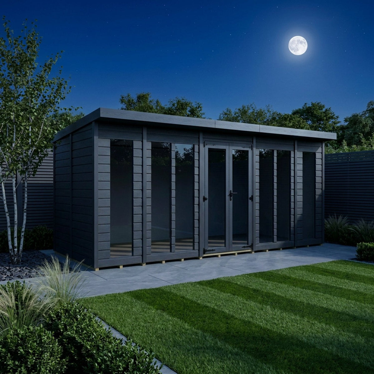 DIY Sheds – Composite Pent Full Height Summer House – view 60