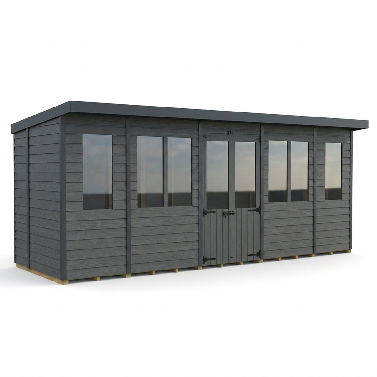 DIY Sheds – Composite Pent Summer House – view 23