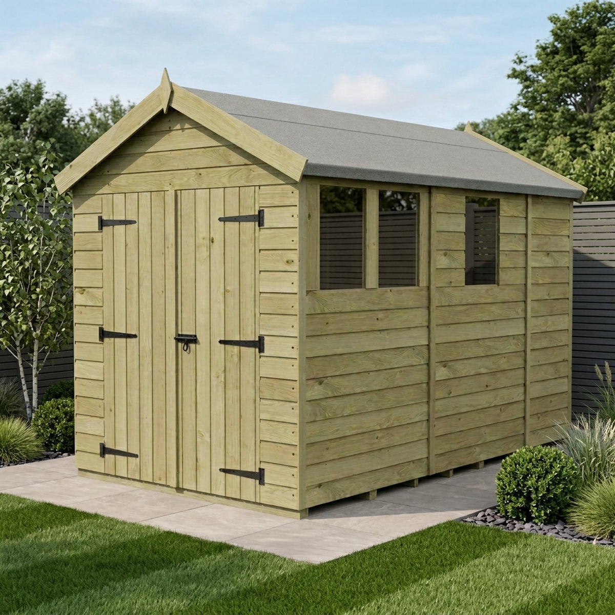 DIY Sheds – Apex Shed – Double Door – view 168